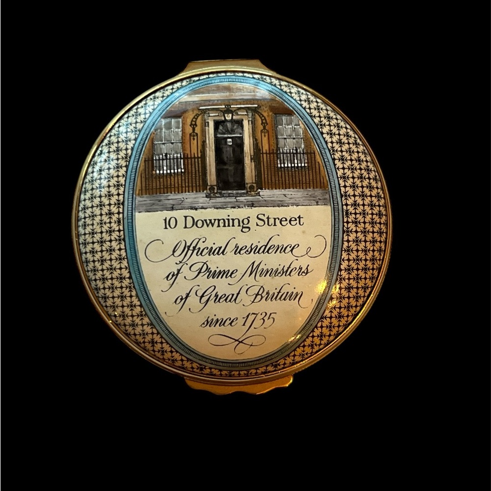 Halcyon Days Enamel Box- 10 Downing Street